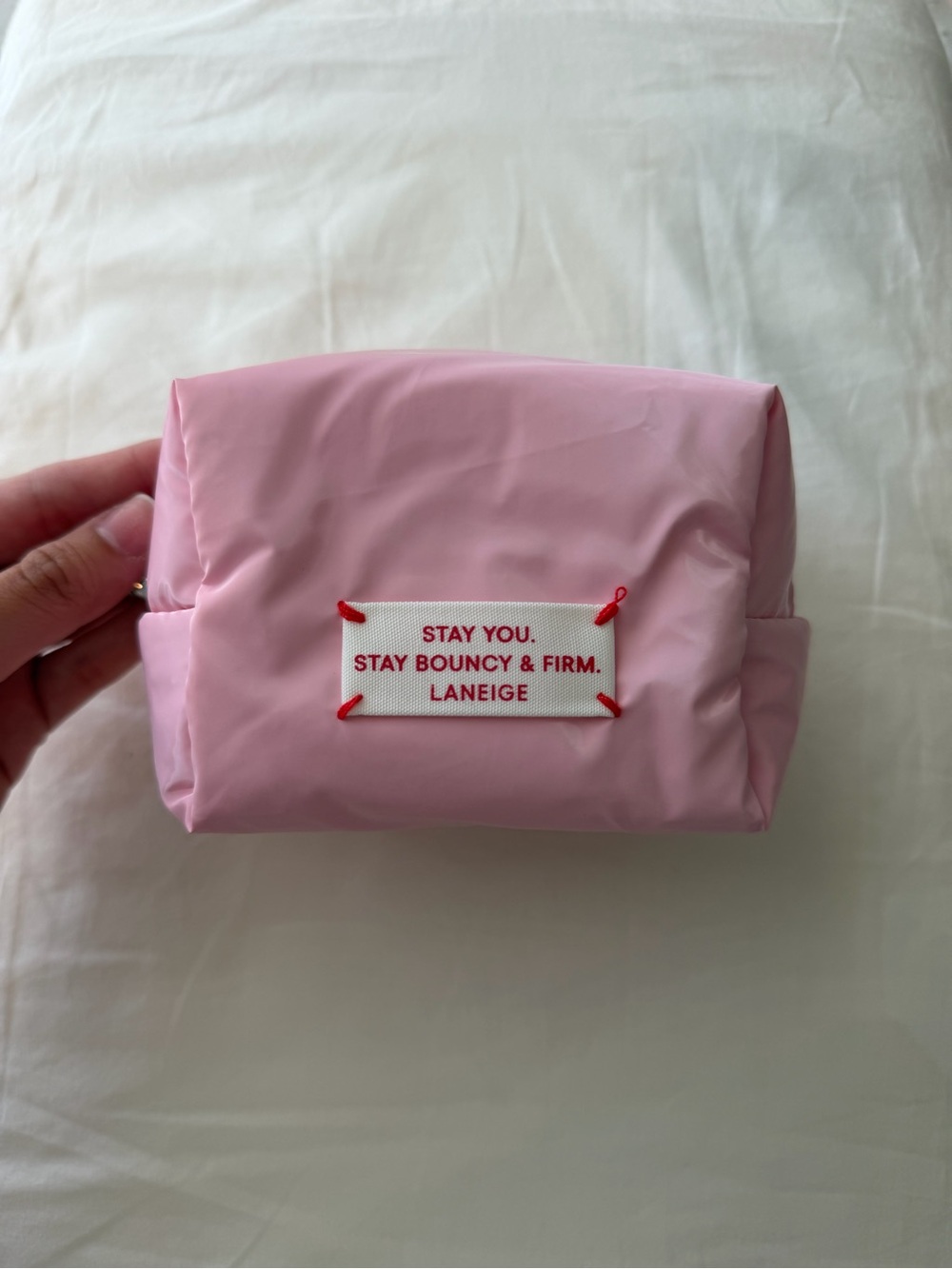 LANEIGE mini Pink Cosmetic Pouch